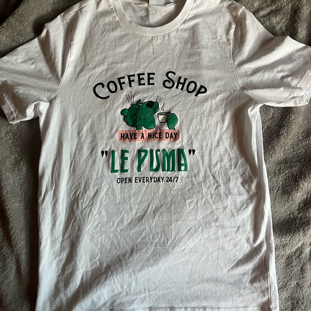 Puma White Coffee Shop Tee